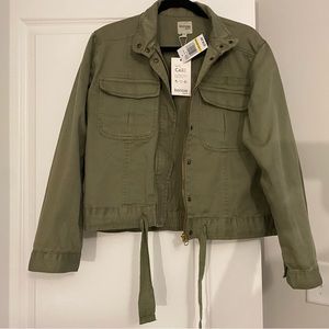 Canvas Utility Jacket in khaki